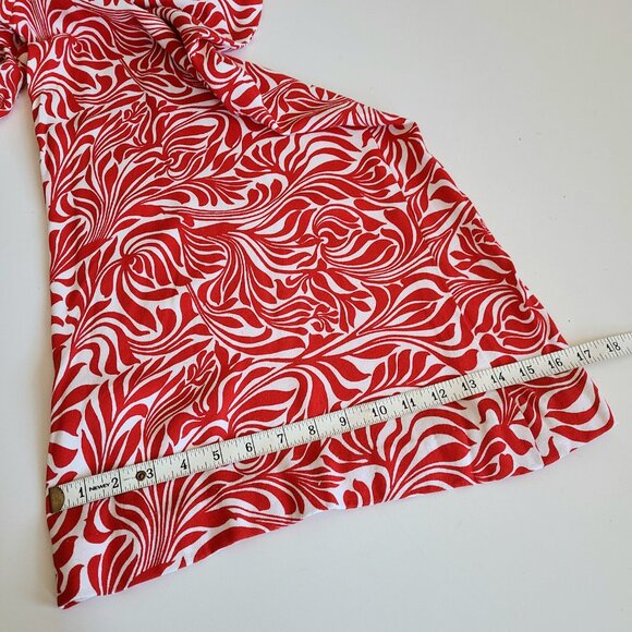 Vintage 60s high waisted red and white wide leg pants size XXS. 1960s mod pants. - Picture 9 of 10